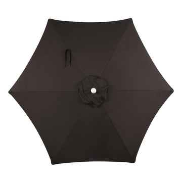 Collins 9 ft. Classic Cottage Tassel Market Patio Umbrella